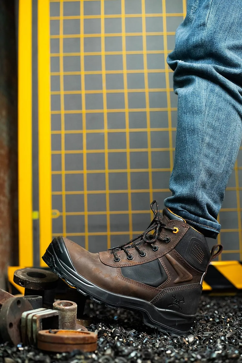 6" Safety Work Boots For Men Water Resistant Composite Toe Puncture Resistant EH Non Slip No Metal ASTM F2413-18 Comfortable&Durable MW9276