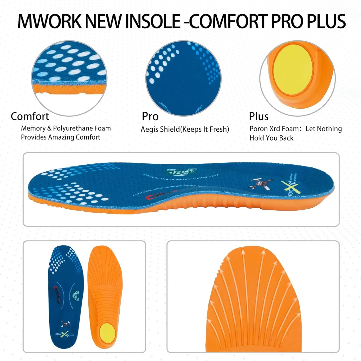 6" Safety Work Boots For Men Water Resistant Composite Toe Puncture Resistant EH Non Slip No Metal ASTM F2413-18 Comfortable&Durable MW9276