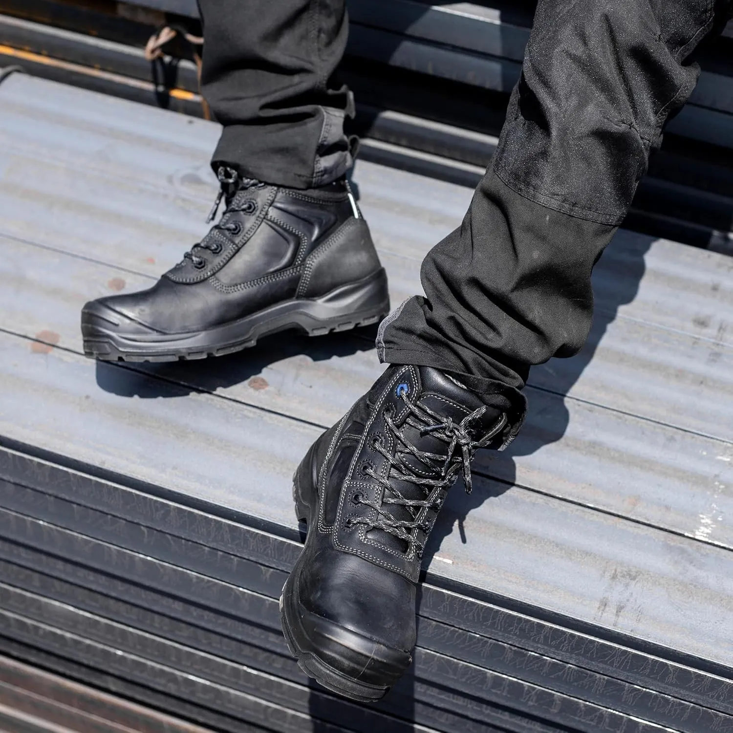 6" Safety Work Boots For Men Water Resistant Composite Toe Puncture Resistant EH Non Slip No Metal ASTM F2413-18 Comfortable&Durable MW9276