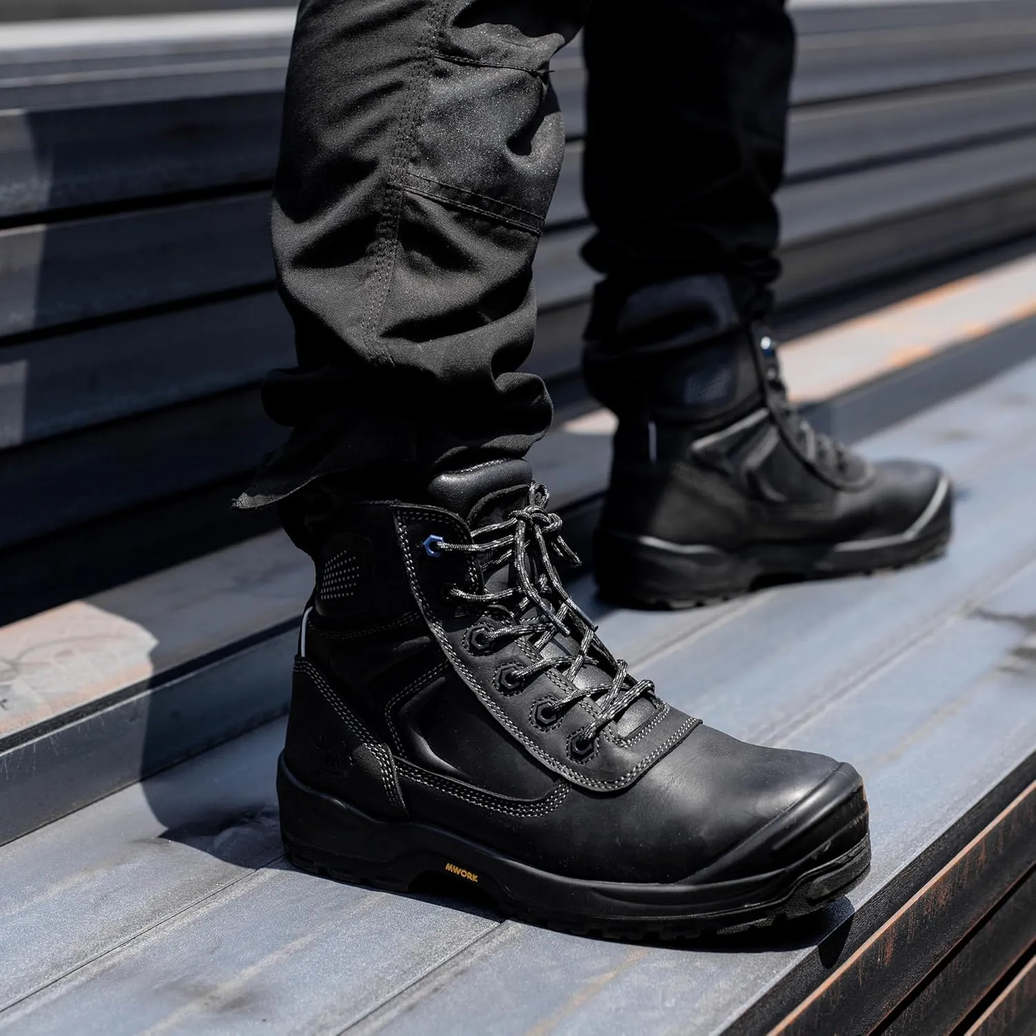 6" Safety Work Boots For Men Water Resistant Composite Toe Puncture Resistant EH Non Slip No Metal ASTM F2413-18 Comfortable&Durable MW9276