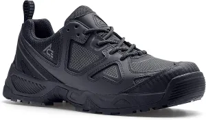 ACE Work Boots by SFC Defender Low, Men's Soft Toe (ST) Slip Resistant Work Boots, Water Resistant, Black