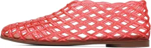 AMINUGAL Mesh Ballet Flats Shoes for Women Dressy Comfortable Jelly Ballerina Flats for Women Hollow Jelly Flat Shoes for Women Clear Jelly Sandals for Women Summer Beach Slip-on Jelly Shoes Women