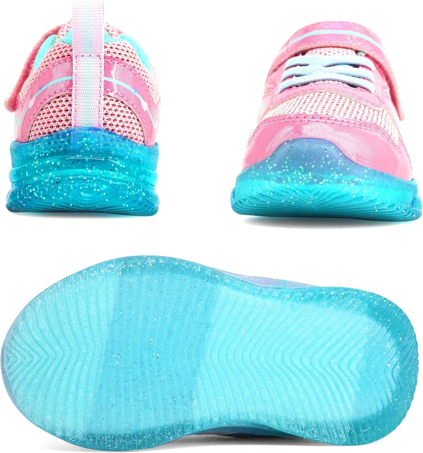 AMZZPIK Light Up Shoes for Boys Girls Toddler LED Flashing Sneakers Breathable Sport Walking Shoes for Kids