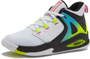 AND1 Girls & Boys Basketball Shoes Kids, Boys High Top Sneakers, Youth Basketball Boys Shoes Size 1 to 7 Little and Big Kid