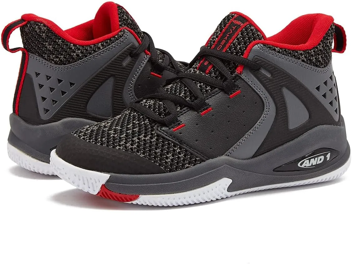 AND1 Girls & Boys Basketball Shoes Kids, Boys High Top Sneakers, Youth Basketball Boys Shoes Size 1 to 7 Little and Big Kid