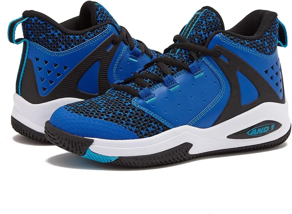 AND1 Girls & Boys Basketball Shoes Kids, Boys High Top Sneakers, Youth Basketball Boys Shoes Size 1 to 7 Little and Big Kid