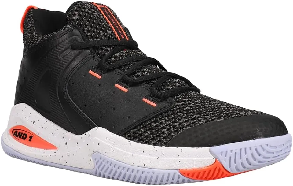 AND1 Mens Take Off 3.0 Basketball Sneakers Shoes - Black