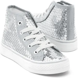 Balera Sequin High and Low Top Sneakers for Girls & Women Perfect for Dance