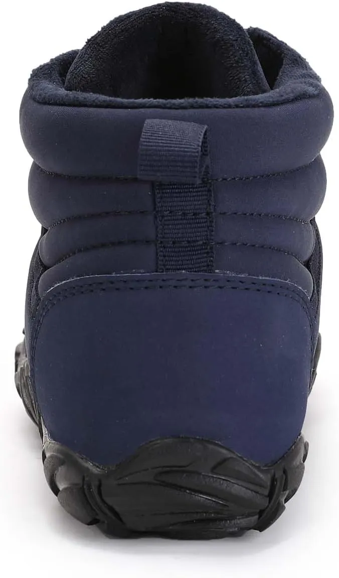 Bareway Winter Barefoot Shoes Mens Womens Minimalist Snow Barefoot Boots Waterproof Fur Lining Hiking Boots