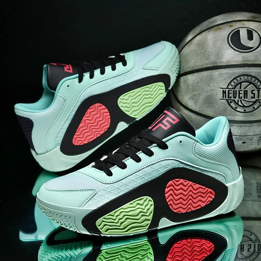 Basketball Shoes for Men High Top Ultra-Light Fashion Anti Slip Breathable Sneakers Men's Training Shoes for Running Walking