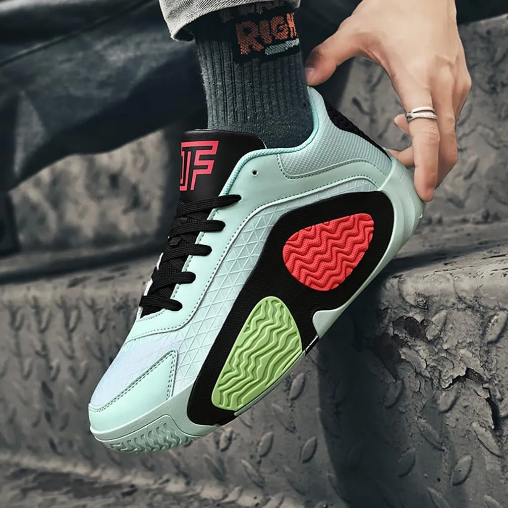 Basketball Shoes for Men High Top Ultra-Light Fashion Anti Slip Breathable Sneakers Men's Training Shoes for Running Walking