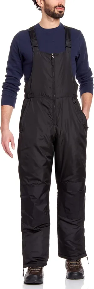 Bass Creek Outfitters Men's Insulated Snow Bib - Water Resistant Snowboard Overall Ski Pants (Sizes: M-3X)