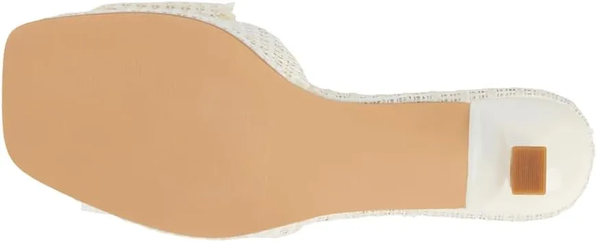 BEACH by Matisse Womens Penelope Square Toe Kitten Pumps Dress Casual Low Heel 1-2" - White