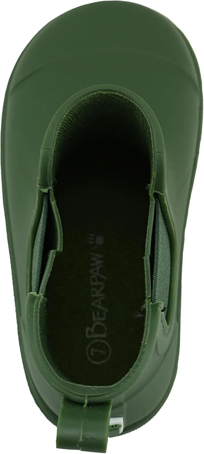 BEARPAW Toddler Rain Boots, Waterproof Rubber Kids Rainboot, Girls/Boys Light Water Shoes for Muddy Park/Hiking