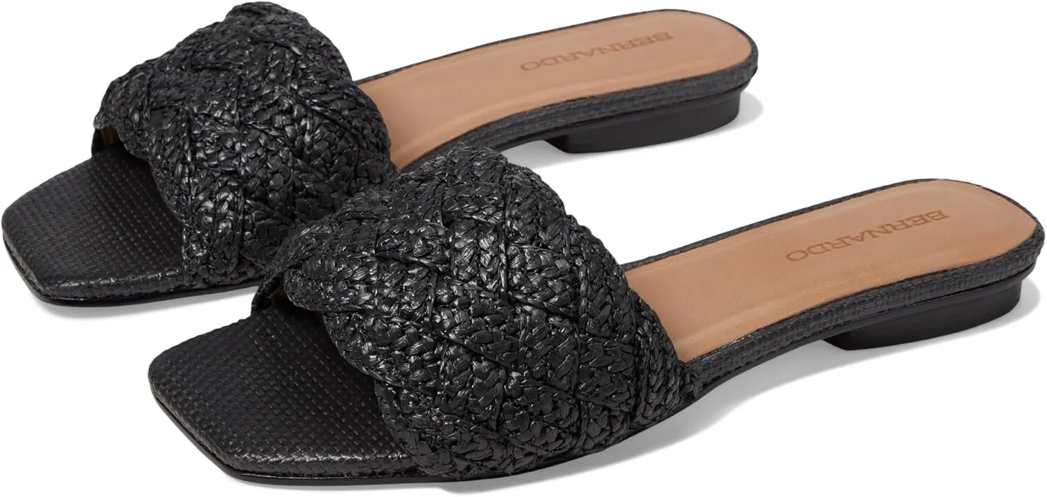Bernardo Pixie - Flats for Women - Rubber Outsole - Round Toe Silhouette - Slide Sandals - Leather Insole