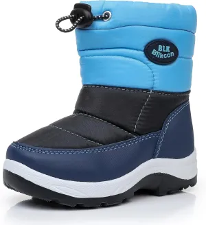 Blikcon Boys Girls Snow Boots Slip Resistant Waterproof Winter Boots (Toddler/Little Kid)