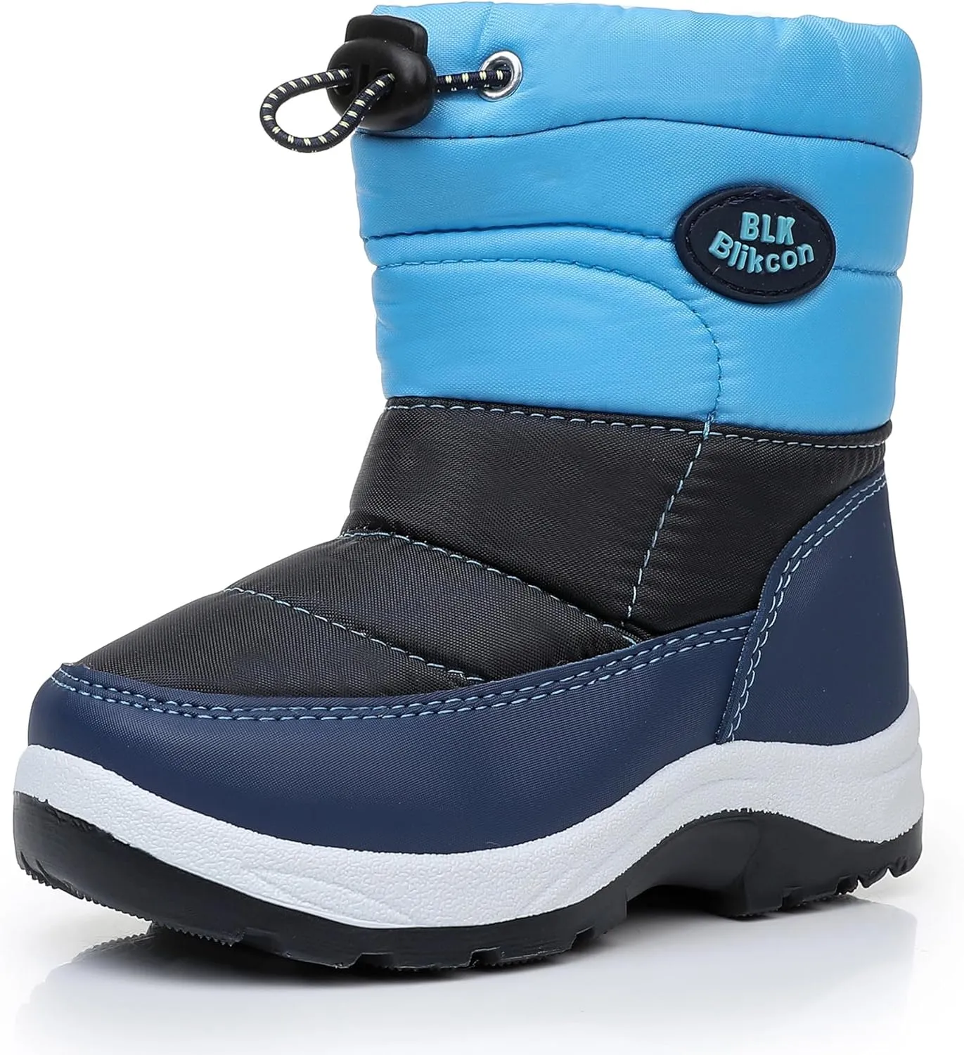 Blikcon Boys Girls Snow Boots Slip Resistant Waterproof Winter Boots (Toddler/Little Kid)