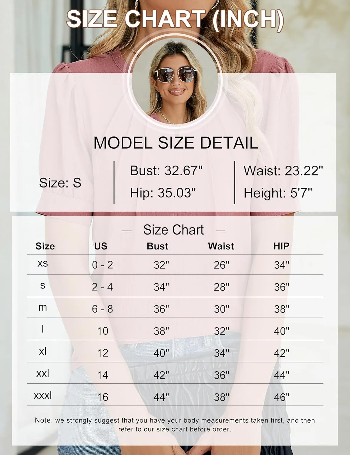 Blooming Jelly Womens Dressy Casual Tops Keyhole Business Work Blouses Pleated Puff Sleeve Summer Shirts
