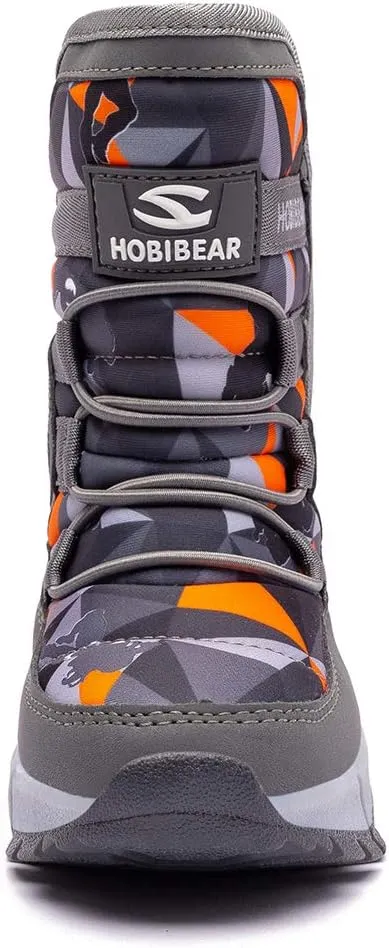BODATU Boys Snow Boots Outdoor Waterproof Winter Kids Shoes