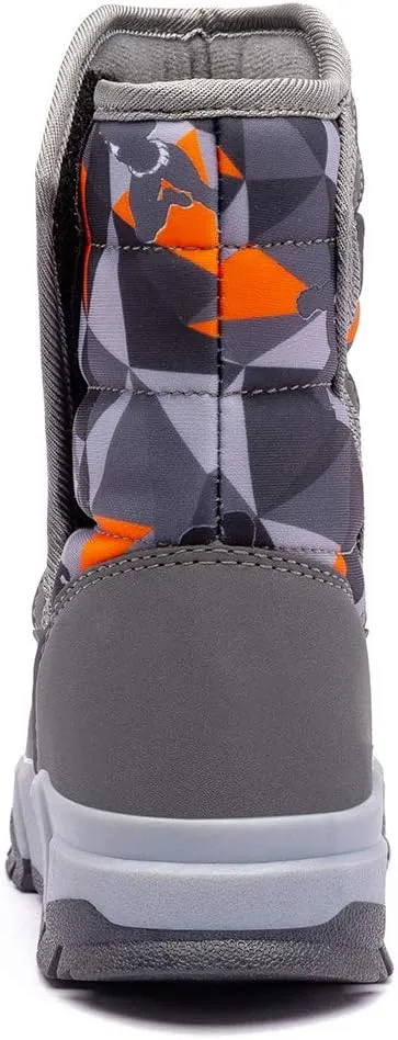 BODATU Boys Snow Boots Outdoor Waterproof Winter Kids Shoes
