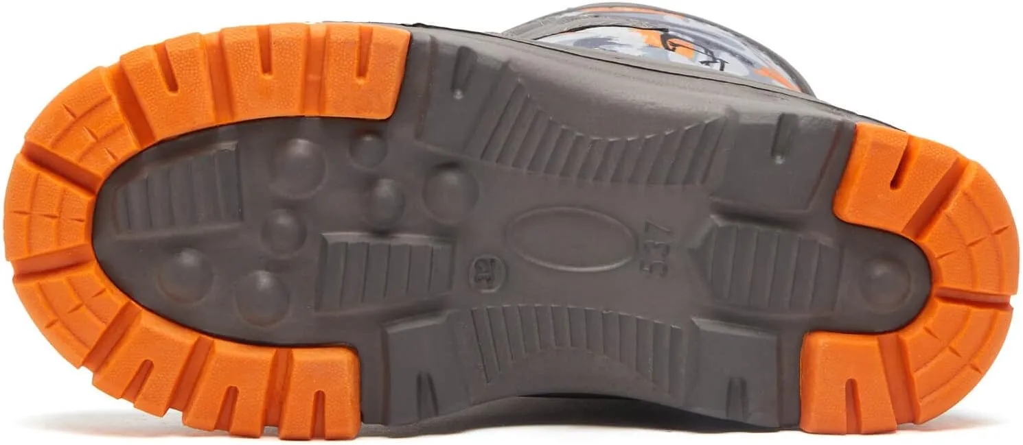 BODATU Boys' Waterproof Winter Snow Boots with Insulation for Cold Weather