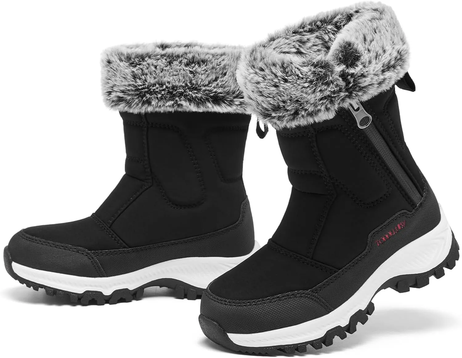 Boys Girls Kids Cute Snow Boots Waterproof Slip Resistant Outdoor Winter Boots Shoes Little Kid/Big Kid