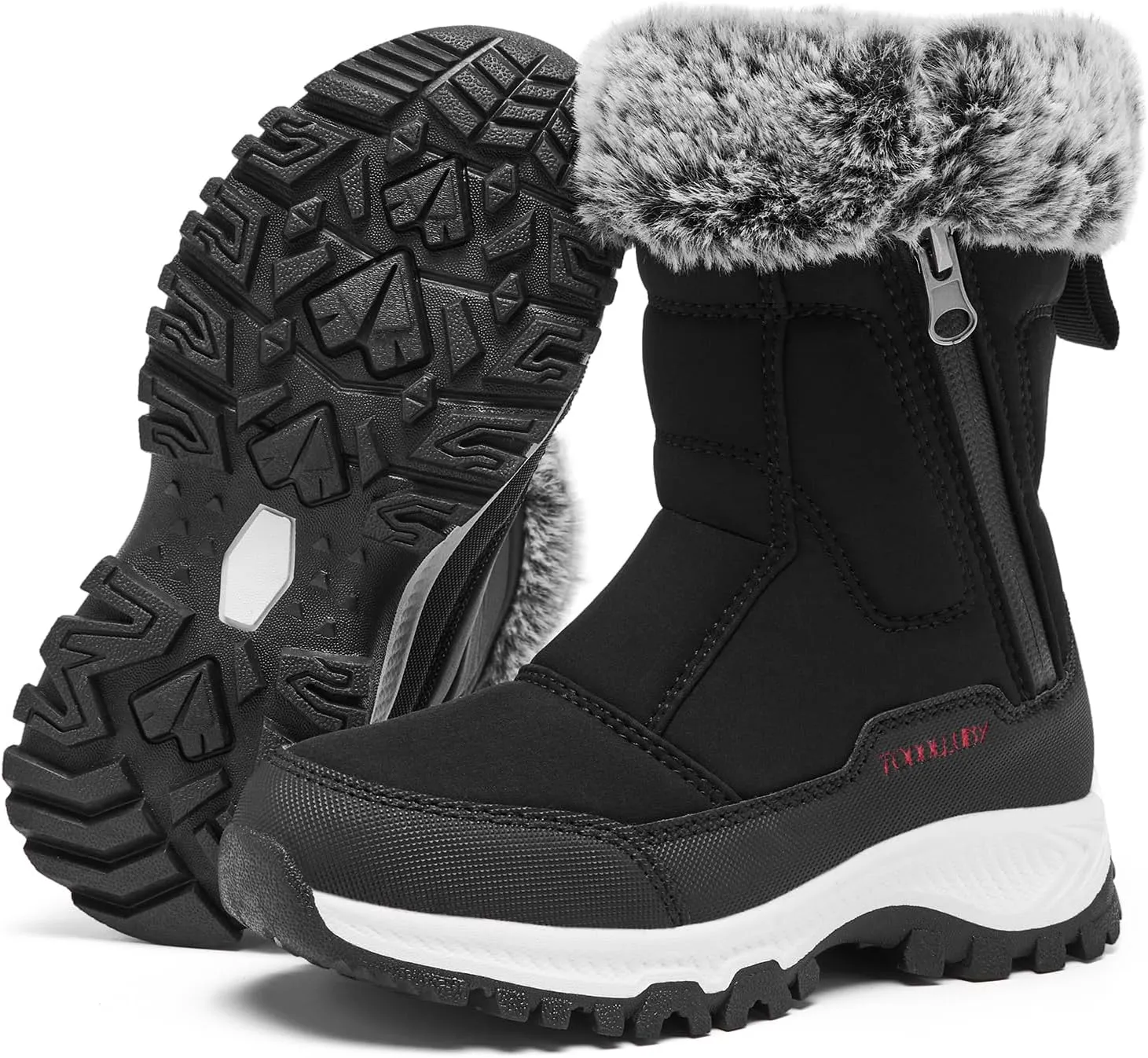 Boys Girls Kids Cute Snow Boots Waterproof Slip Resistant Outdoor Winter Boots Shoes Little Kid/Big Kid