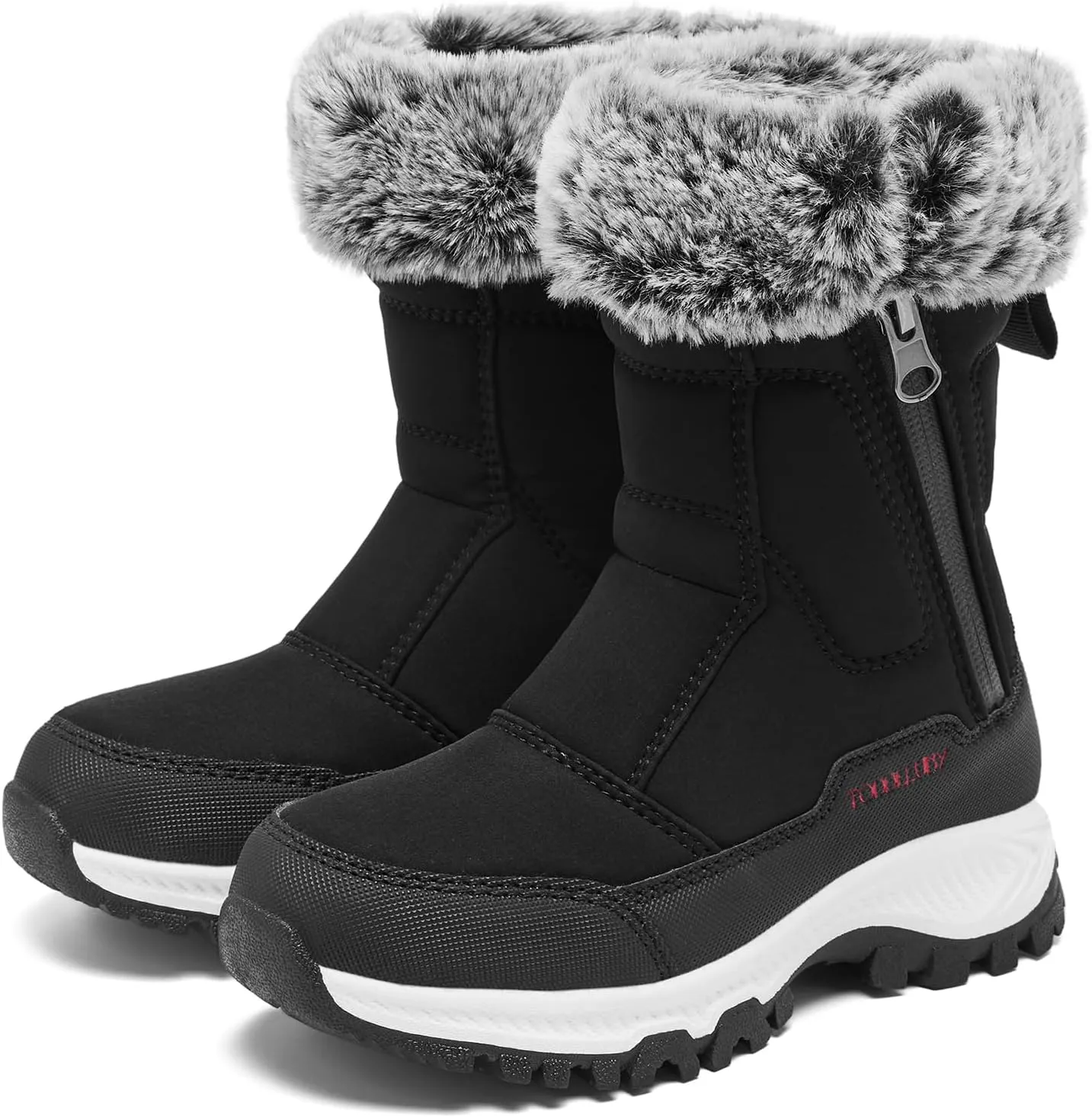 Boys Girls Kids Cute Snow Boots Waterproof Slip Resistant Outdoor Winter Boots Shoes Little Kid/Big Kid