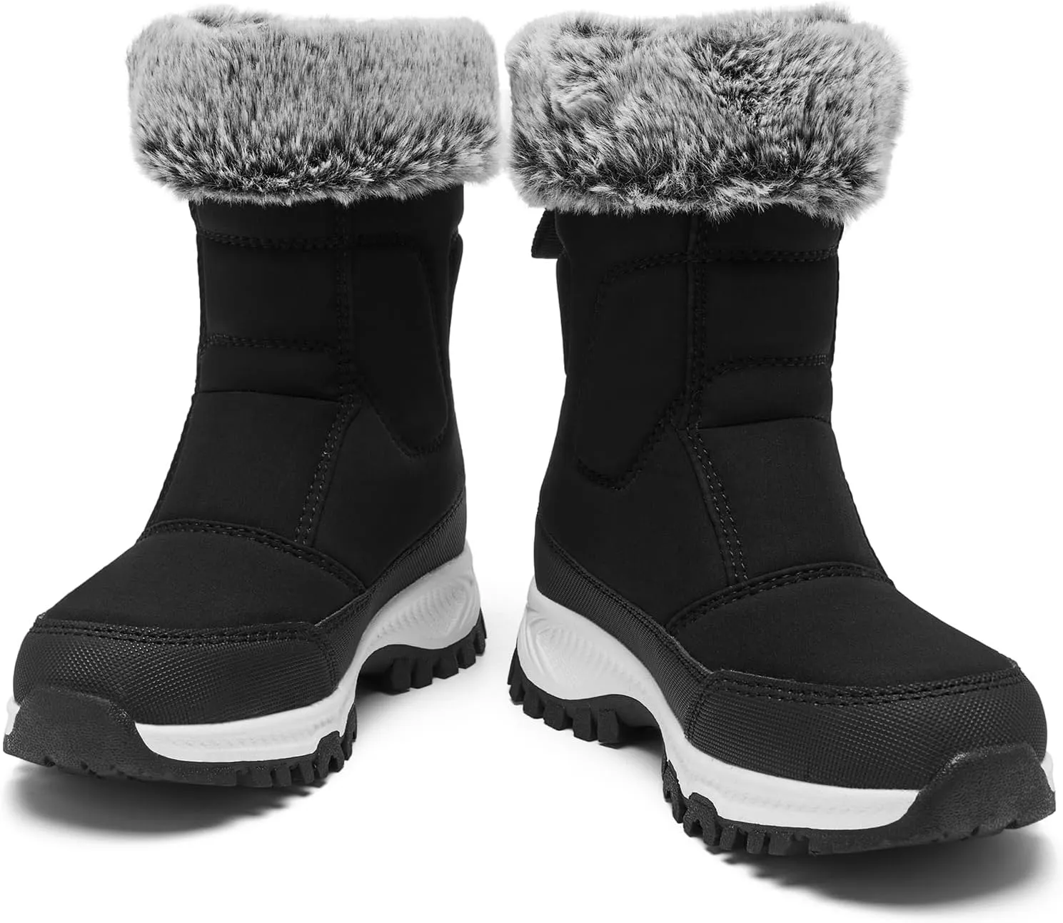 Boys Girls Kids Cute Snow Boots Waterproof Slip Resistant Outdoor Winter Boots Shoes Little Kid/Big Kid