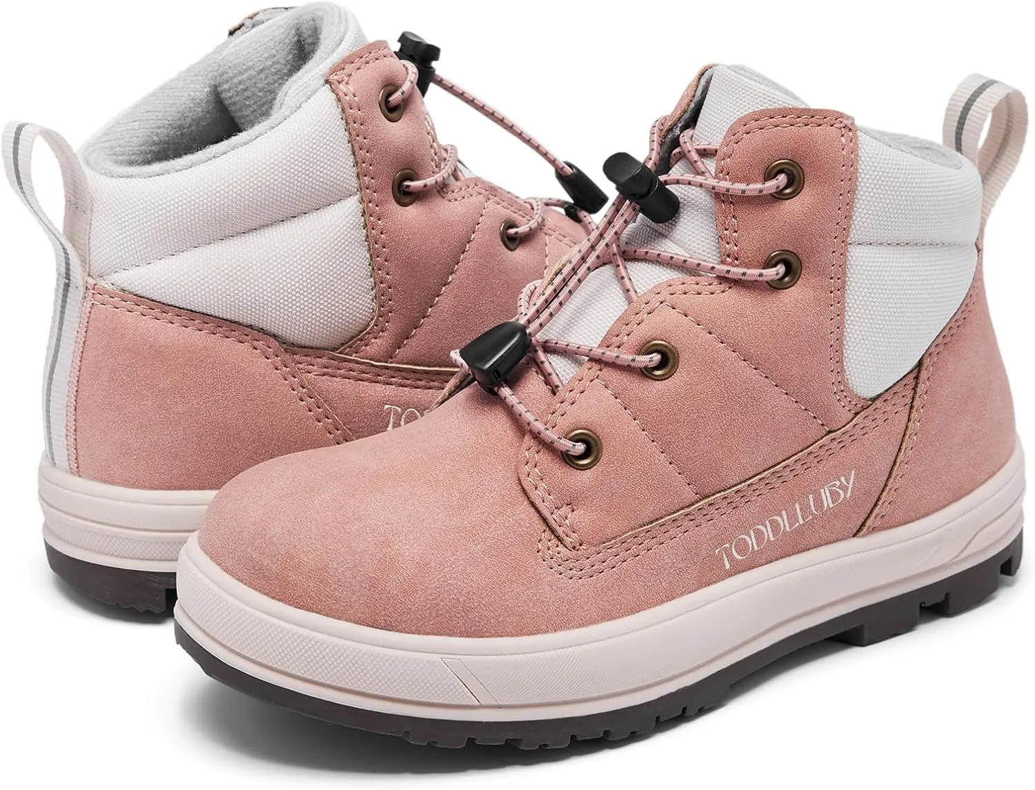 Boys Girls Snow Boots Faux Fur Lined Winter Ankle Boots Outdoor Waterproof Slip Resistant Comfortable Cold Weather Boots Little Kid/Big Kid