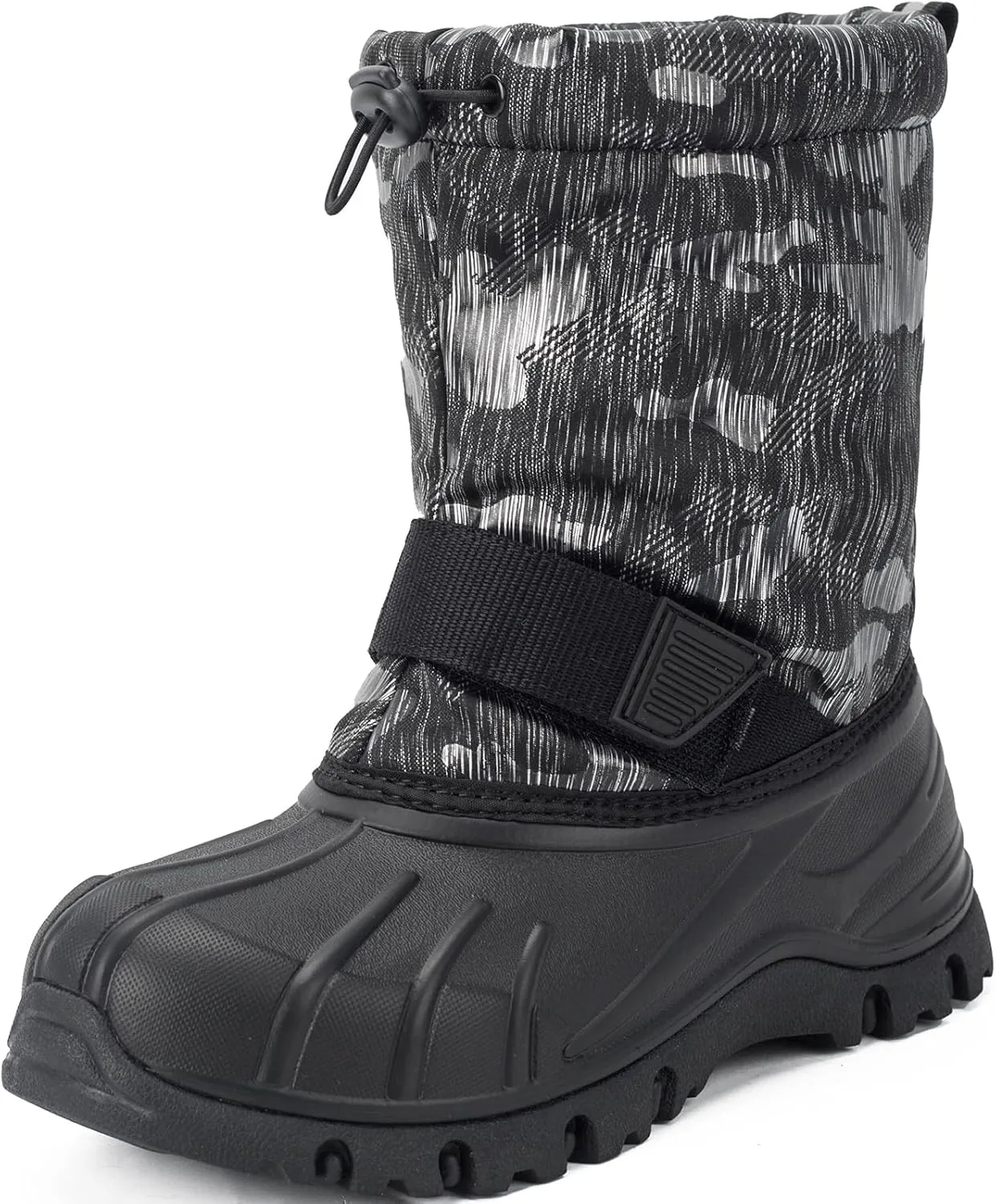 Boys Girls Snow Boots Winter Outdoor Waterproof Slip Resistant Cold Weather Shoes(Little Kid/Big Kid)