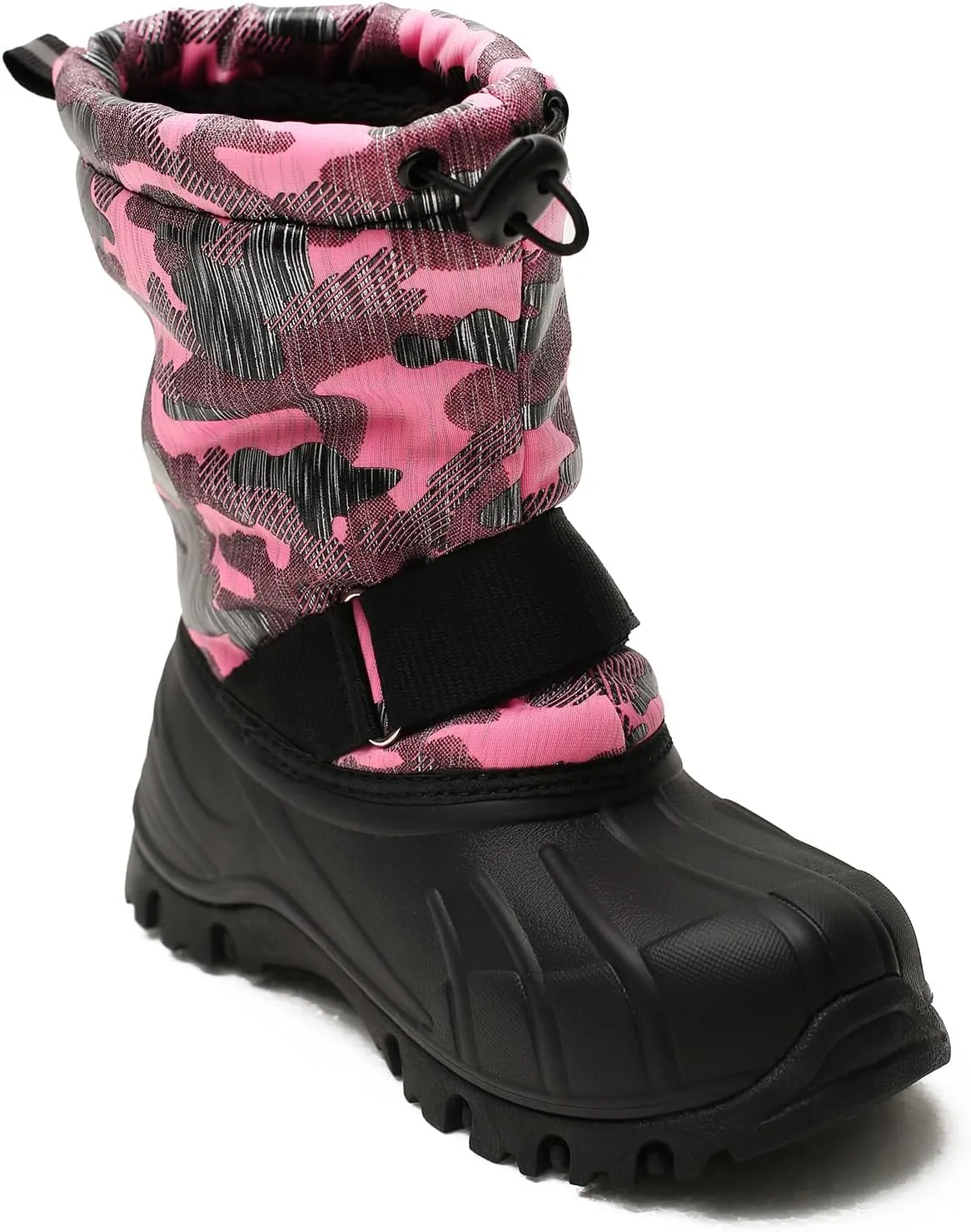 Boys Girls Snow Boots Winter Outdoor Waterproof Slip Resistant Cold Weather Shoes(Little Kid/Big Kid)