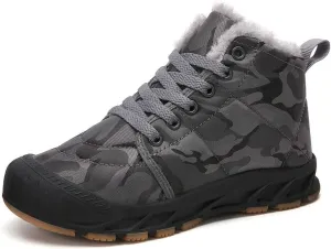 Boys Snow Boots Winter Waterproof Slip Resistant Cold Weather Shoes（Little Kid/Big Kid