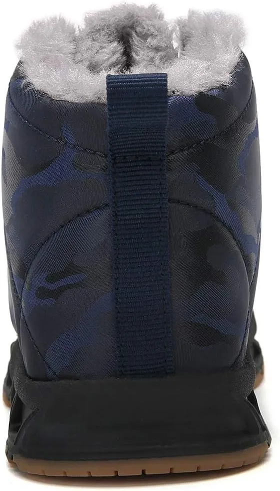 Boys Snow Boots Winter Waterproof Slip Resistant Cold Weather Shoes（Little Kid/Big Kid