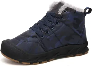 Boys Snow Boots Winter Waterproof Slip Resistant Cold Weather Shoes（Little Kid/Big Kid