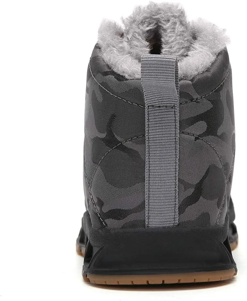 Boys Snow Boots Winter Waterproof Slip Resistant Cold Weather Shoes（Little Kid/Big Kid