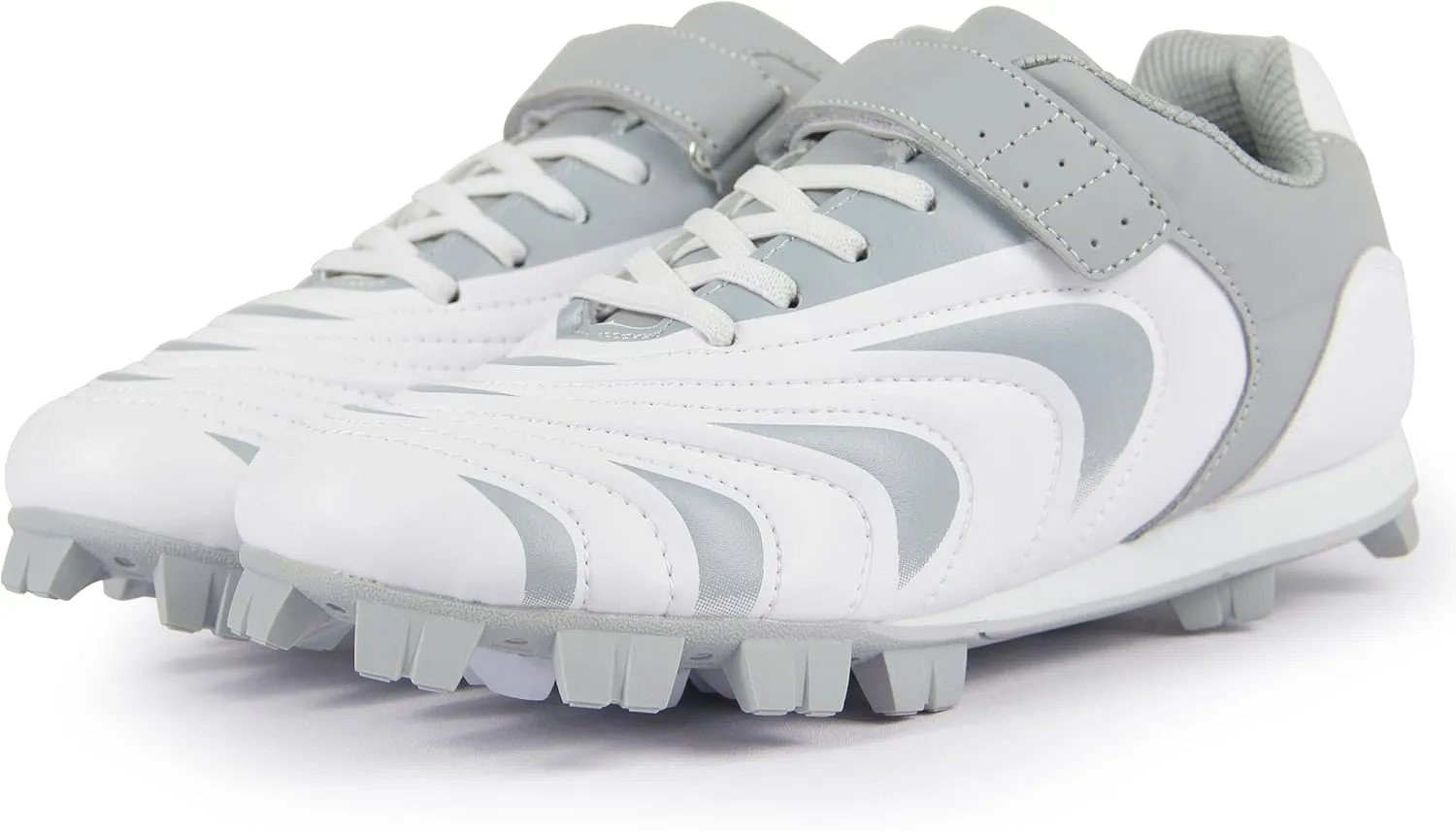 CAMVAVSR Unisex-Child Baseball Cleats Kids Softball Shoes for Boys Girls Rubber Molded Little Children Big Youth Sneakers Easy to Wear Sports Footwear
