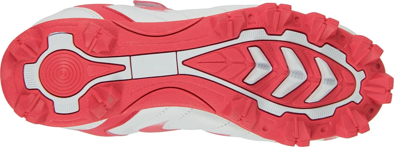 CAMVAVSR Unisex-Child Baseball Cleats Kids Softball Shoes for Boys Girls Rubber Molded Little Children Big Youth Sneakers Easy to Wear Sports Footwear