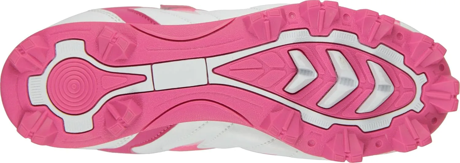 CAMVAVSR Unisex-Child Baseball Cleats Kids Softball Shoes for Boys Girls Rubber Molded Little Children Big Youth Sneakers Easy to Wear Sports Footwear