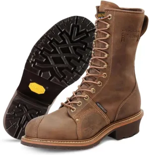 Carolina Boots Linesman 10" Composite Toe Waterproof Work Boot for Men - Durable, Slip-Resistant, Ideal for Construction & Outdoor Work