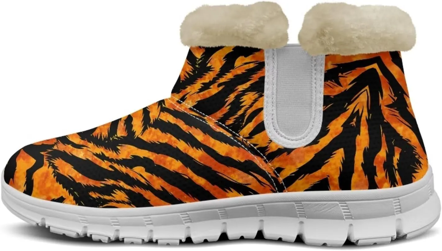 chaqlin Winter Boots Snow Boots Ankle Warm Slip Resistant Boots Flannel Fur Lined Comfy Cold Weather Outdoor Casual Boots