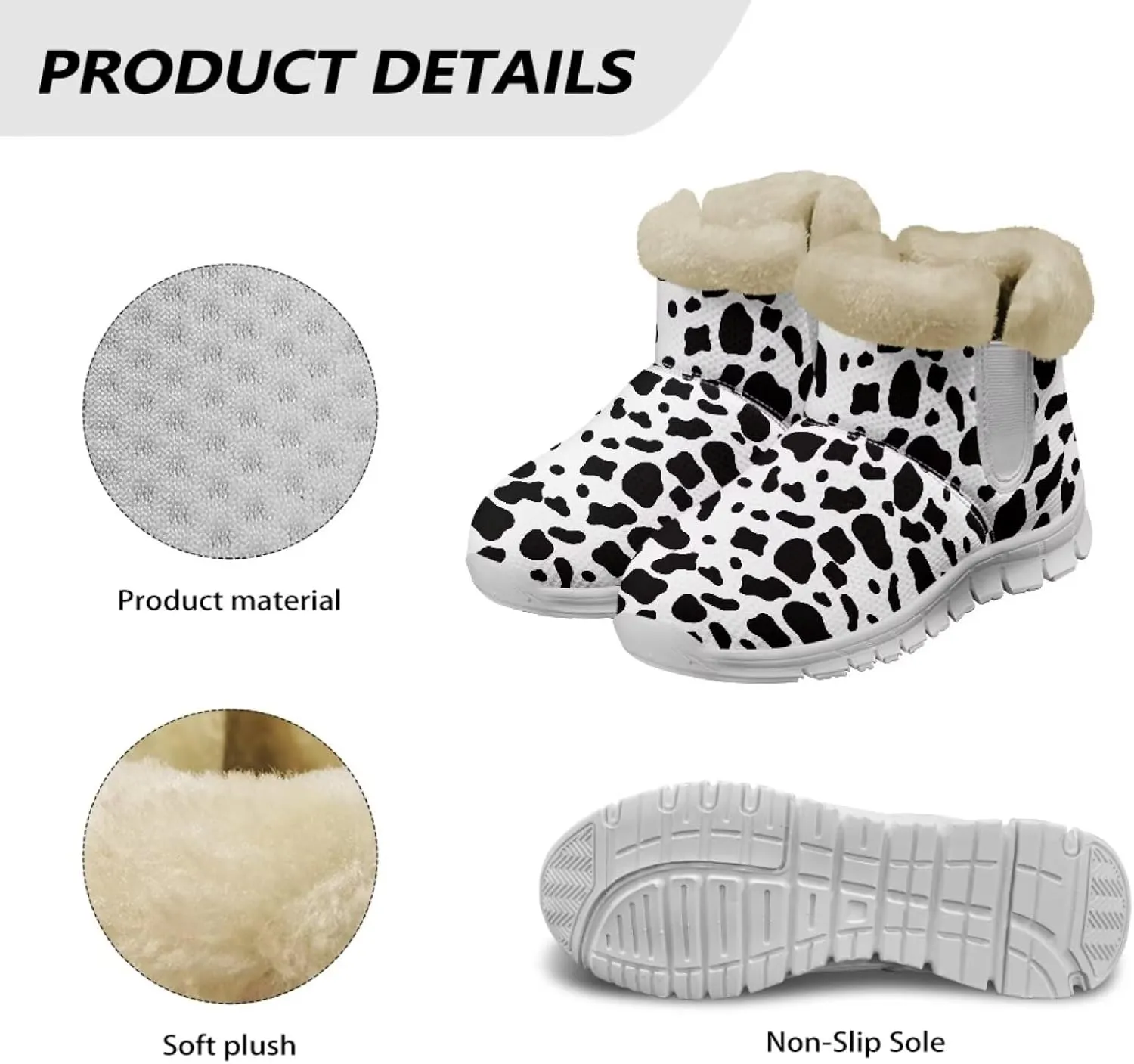 chaqlin Winter Boots Snow Boots Ankle Warm Slip Resistant Boots Flannel Fur Lined Comfy Cold Weather Outdoor Casual Boots