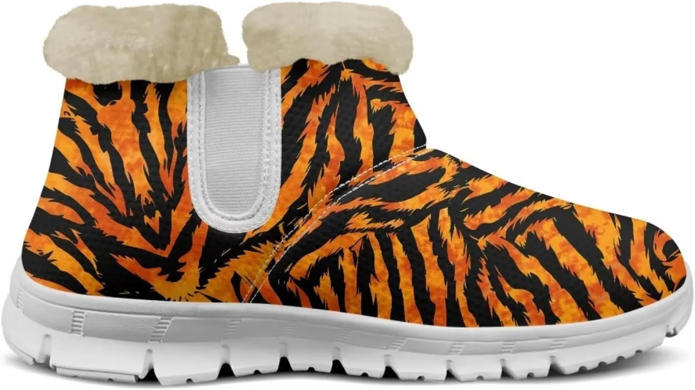 chaqlin Winter Boots Snow Boots Ankle Warm Slip Resistant Boots Flannel Fur Lined Comfy Cold Weather Outdoor Casual Boots
