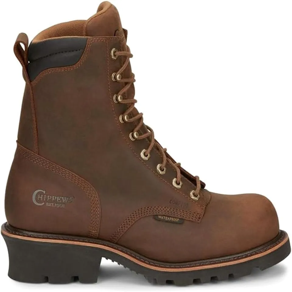 Chippewa Men's Valdor 8 Inch Waterproof Composite Toe Casual Boots