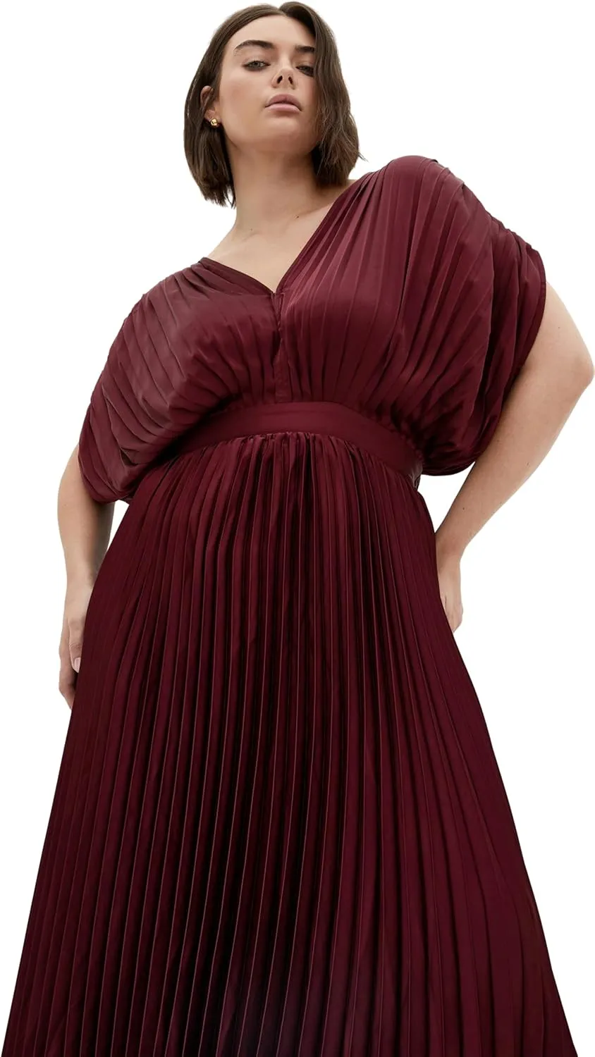City Chic Women's Plus Size Dress - Henley Midi