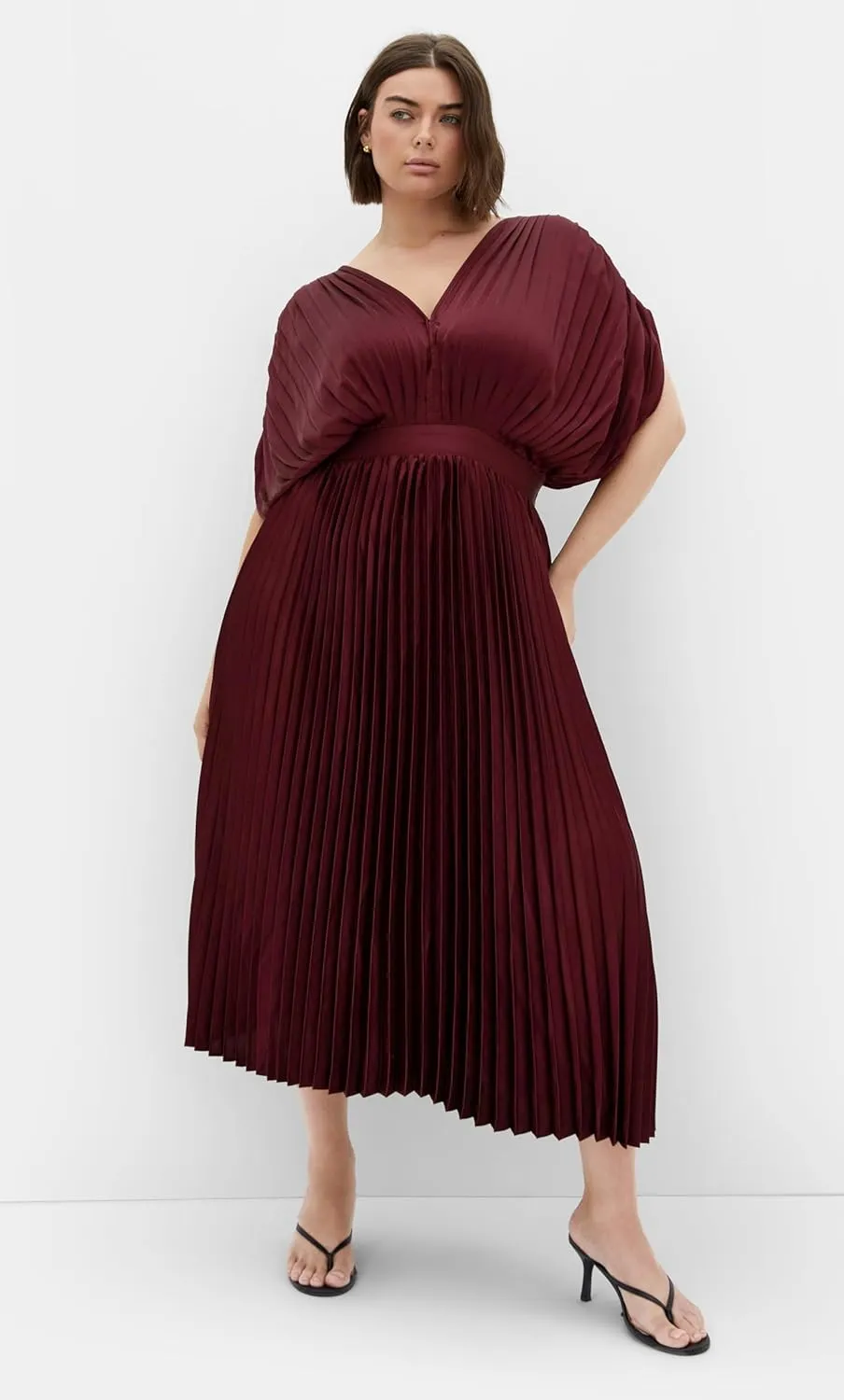 City Chic Women's Plus Size Dress - Henley Midi