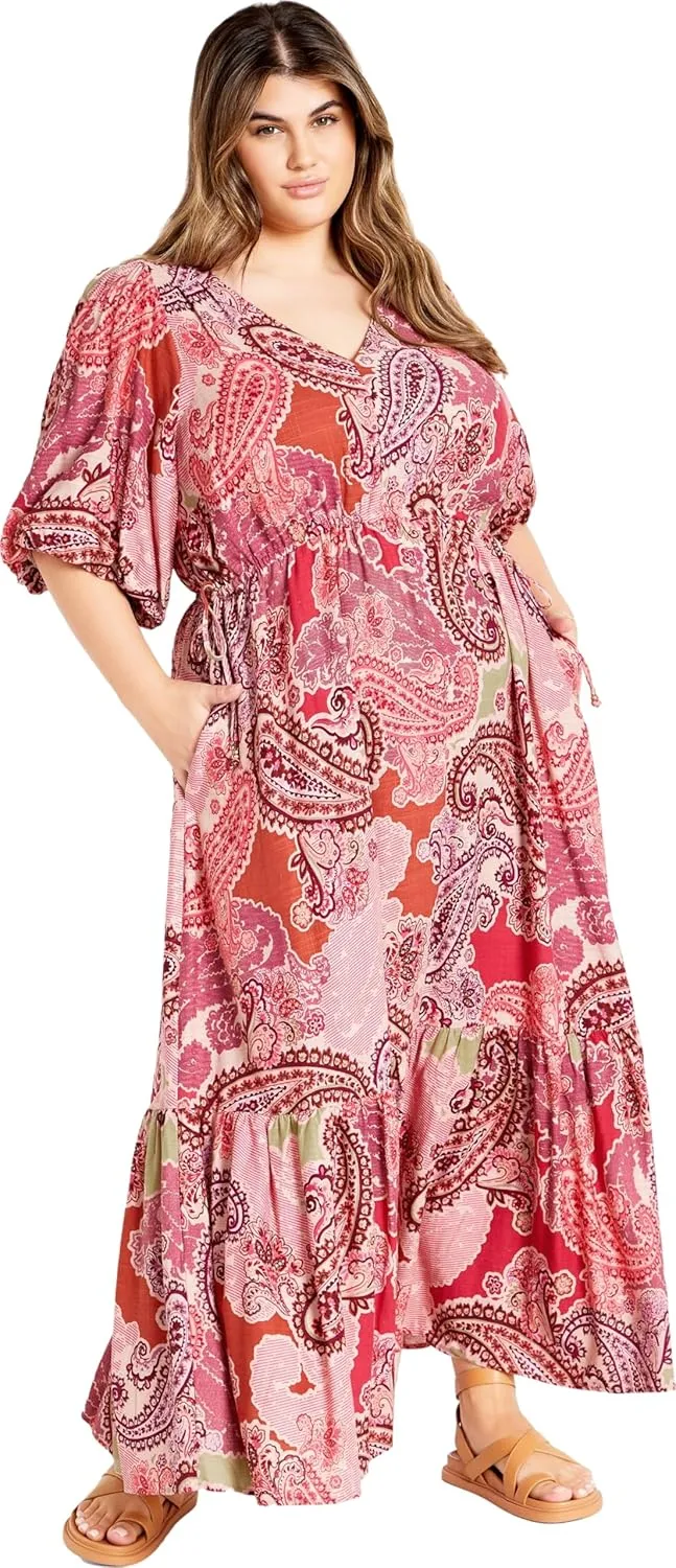 City Chic Women's Plus Size Maxi Dress - Flirtini