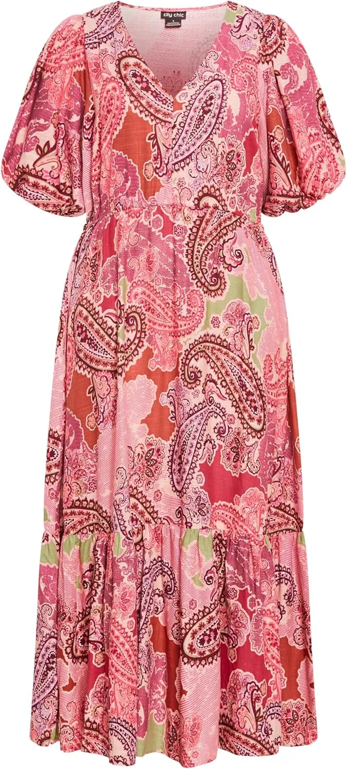 City Chic Women's Plus Size Maxi Dress - Flirtini