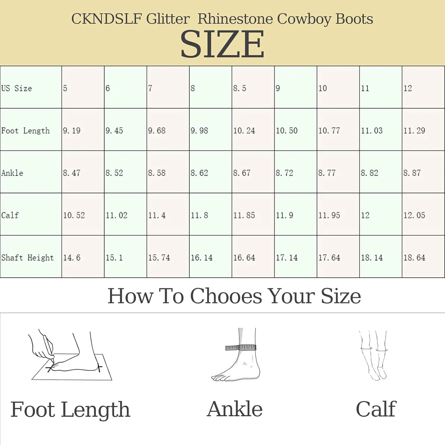 CKSNDLF Women's Western Cowboy Thigh High Boot Rhinestones Cowgirl Boots Glitter Sparkly Boots Over The Knee High Heel Pointed Toe Wedding Party Shoes