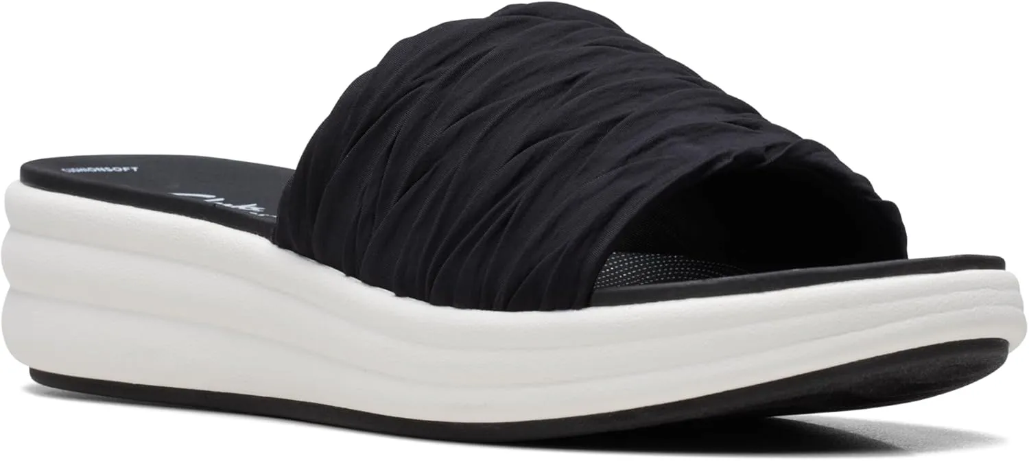 Clarks Womens Slip On Open Toe Slide Sandals